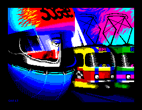 ZX-Spectrum tram racing