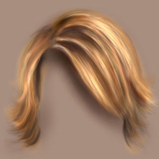 Photoshop tutorial - how to draw a human hair